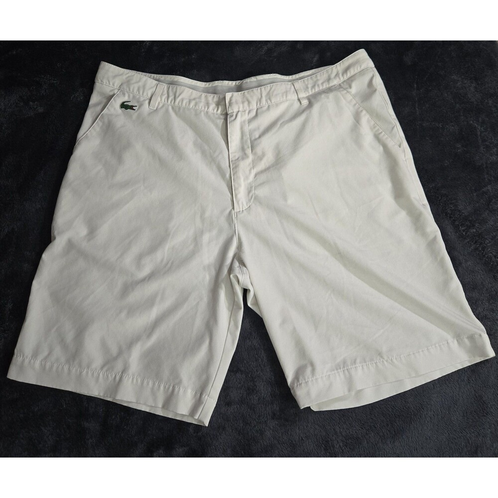 Lacoste Sport Golf Tennis Shorts Men's 36 FH3764 White Ltweight Stretch